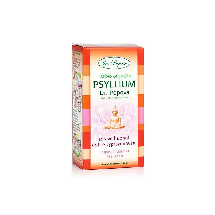 281_DR. POPOV PSYLLIUM INDICKA ROZPUSTNA VLAKNINA 50 G